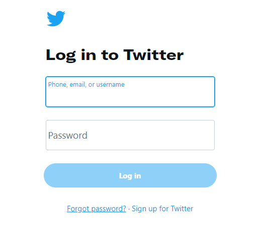 Change Password on Twitter