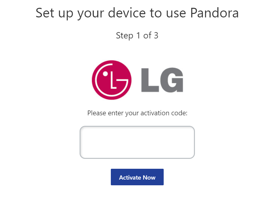 Pandora on LG Smart TV