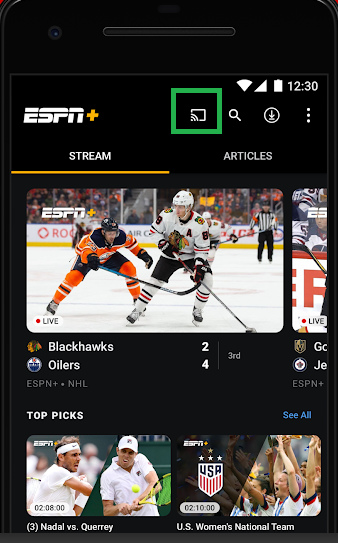 ESPN+ on Samsung Smart TV