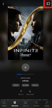 Paramount+ on Android TV