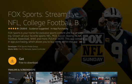 Fox Sports on Samsung TV