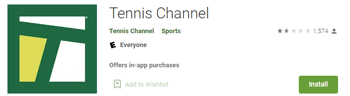 Tennis Channel on Samsung TV