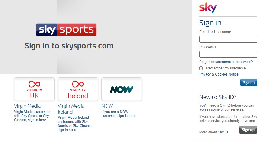 Sky Sports on Sky Glass
